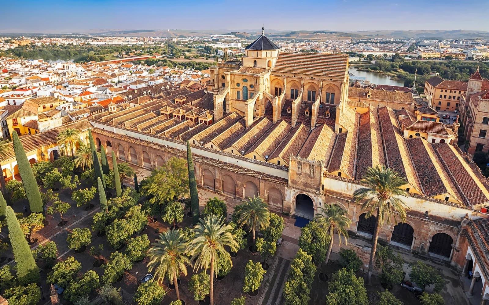 Aerial view of the Mosque-Cathedral of Córdoba